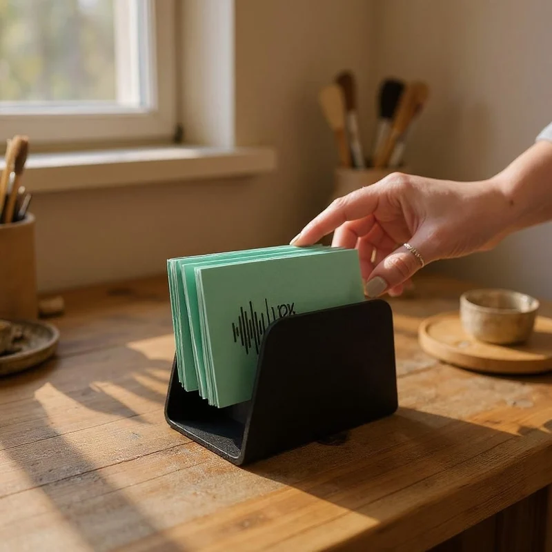 Porte-cartes de visite moderne pour le bureau professionnel