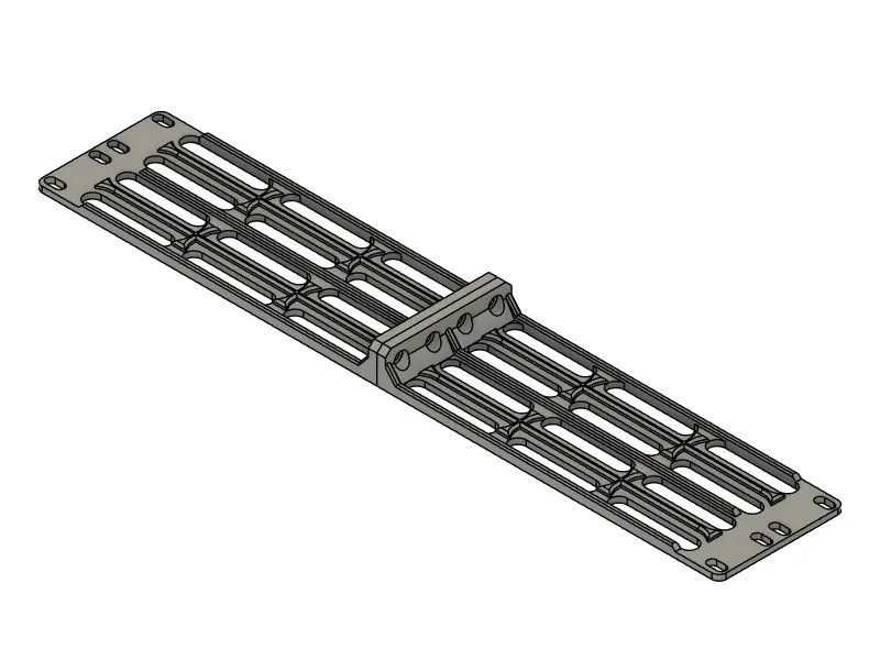 Panneau d'obturation ventilé 2U pour rack 19 pouces