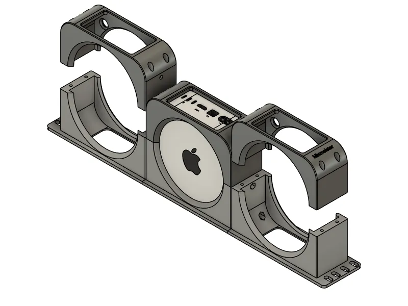 Support de rack pour trois Mac mini M4
