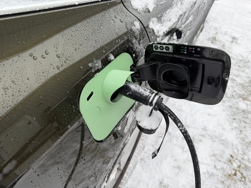 Cache de port de charge pour Skoda Enyaq
