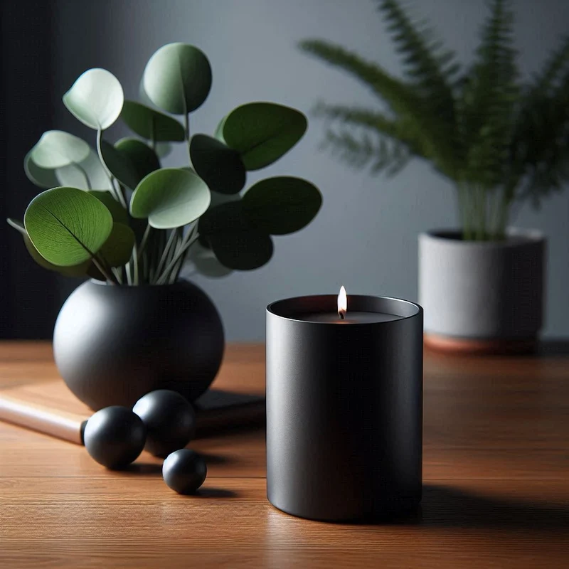 Bougeoir moderne et élégant pour bougies chauffe-plat