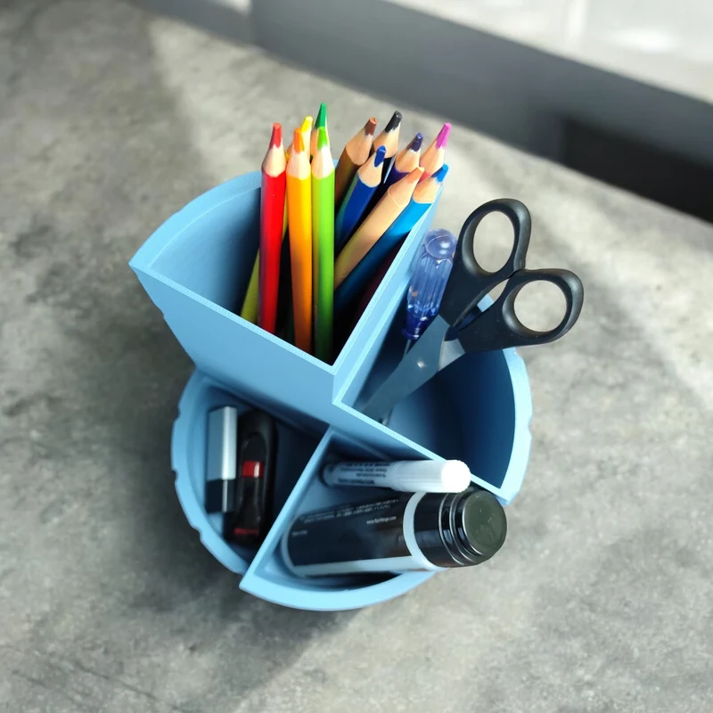 Organisateur ondulé pour bureau et maquillage