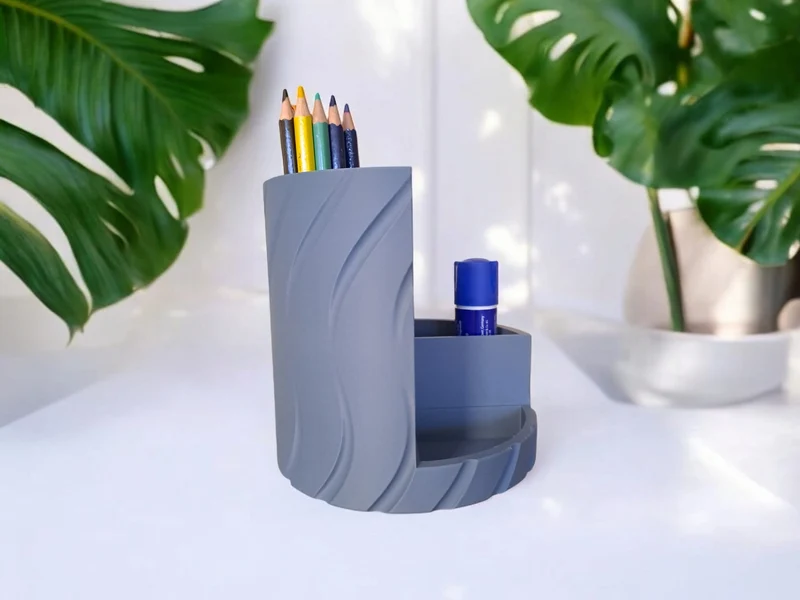 Organisateur ondulé pour bureau et maquillage