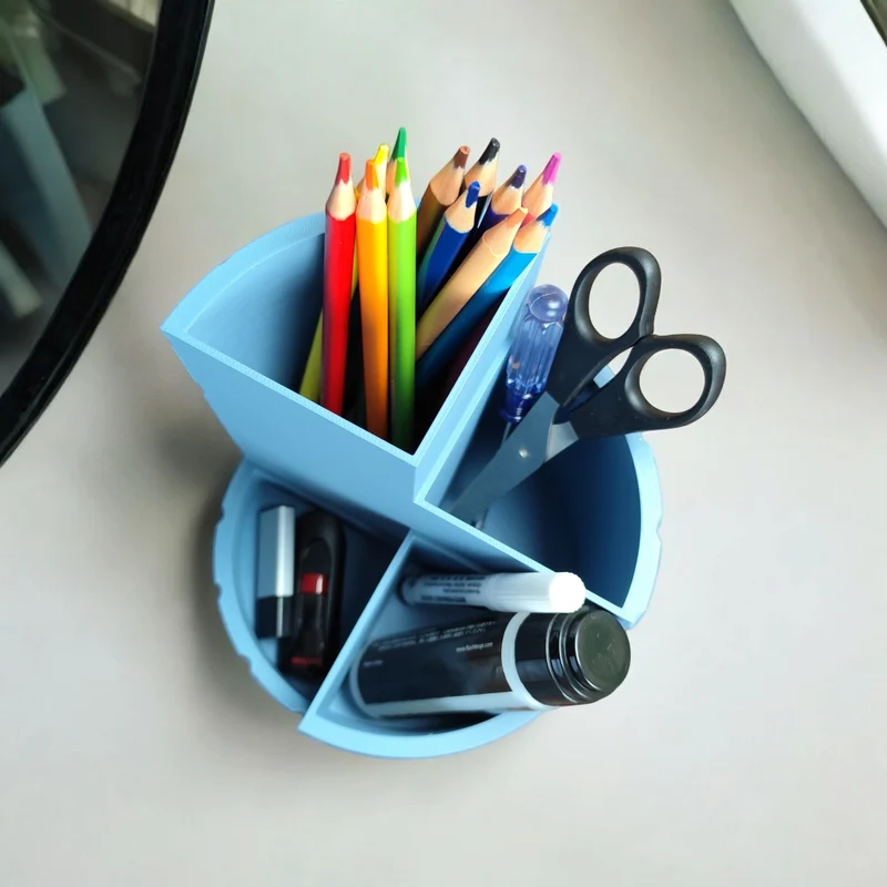 Organisateur ondulé pour bureau et maquillage