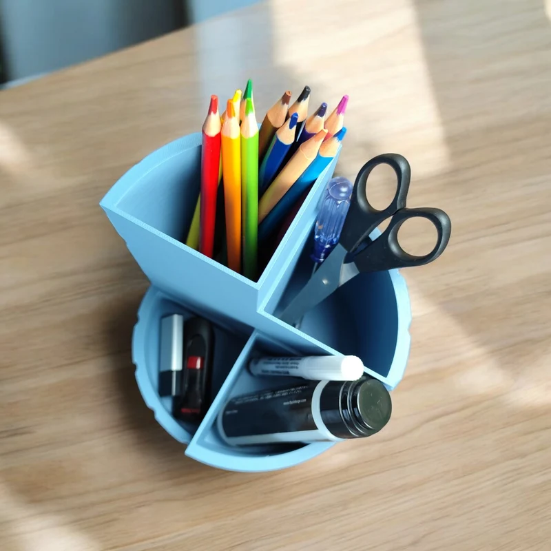 Organisateur ondulé pour bureau et maquillage