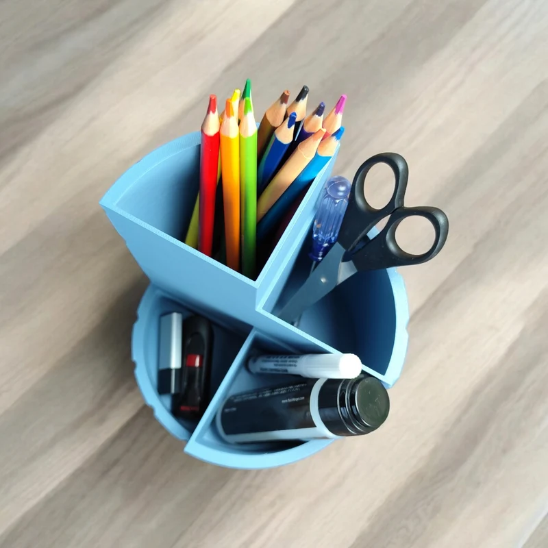 Organisateur ondulé pour bureau et maquillage