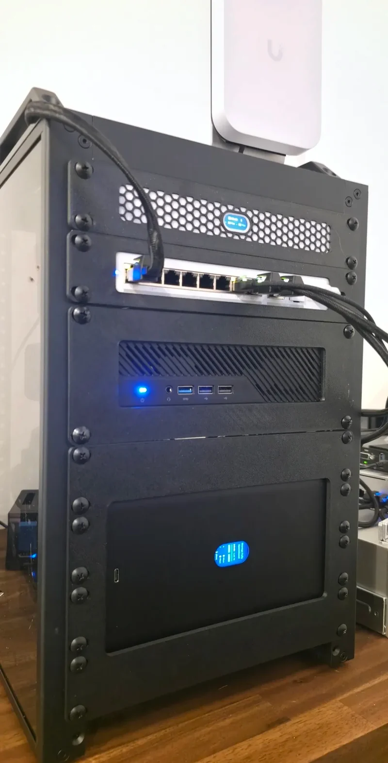Montage en rack 10 pouces pour Unifi UNAS 2