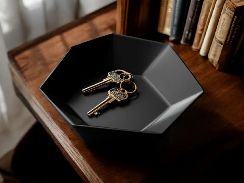 Plateau heptagonal moderne pour clés et petits objets