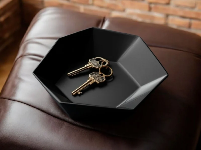 Plateau heptagonal moderne pour clés et petits objets