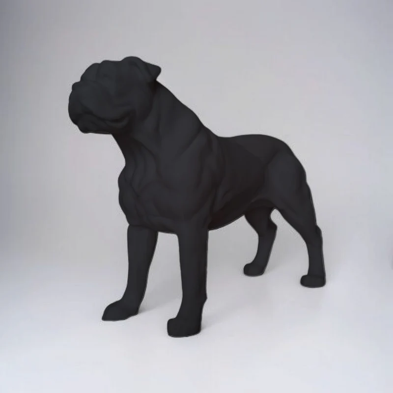 Statue de Bouledogue Américain et figurine de chien détaillée