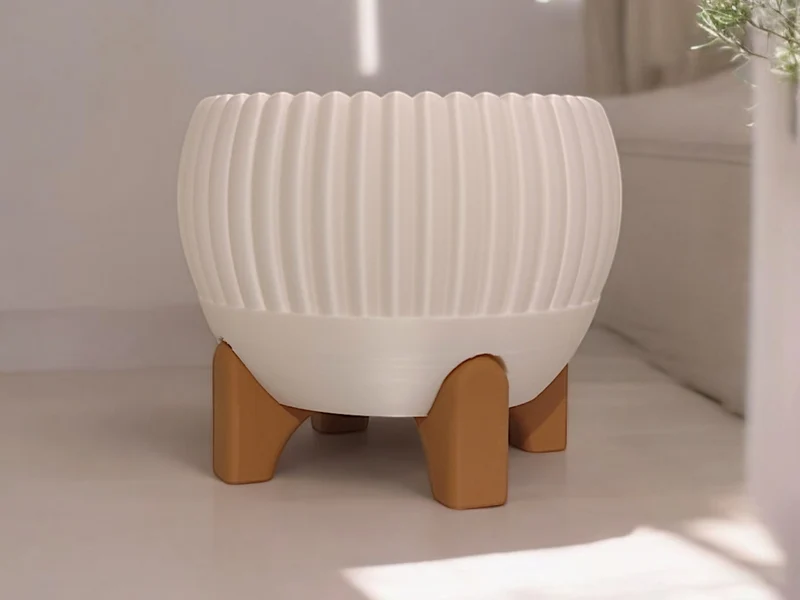 Cache-pot avec pieds Luma Mid-Century