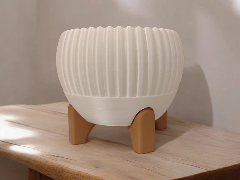 Cache-pot avec pieds Luma Mid-Century