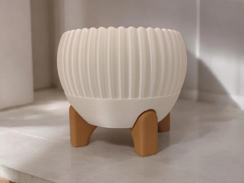 Cache-pot avec pieds Luma Mid-Century