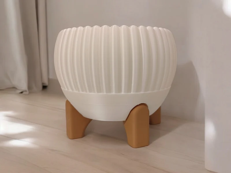 Cache-pot avec pieds Luma Mid-Century