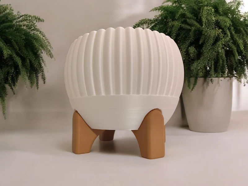 Cache-pot avec pieds Luma Mid-Century