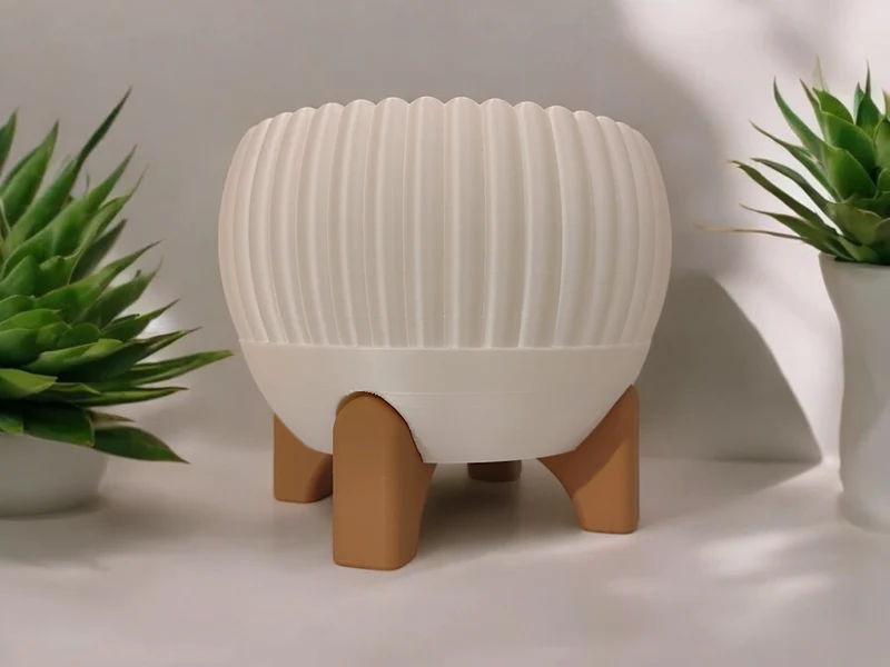 Cache-pot avec pieds Luma Mid-Century
