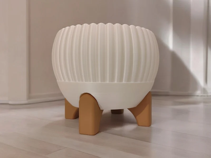 Cache-pot avec pieds Luma Mid-Century