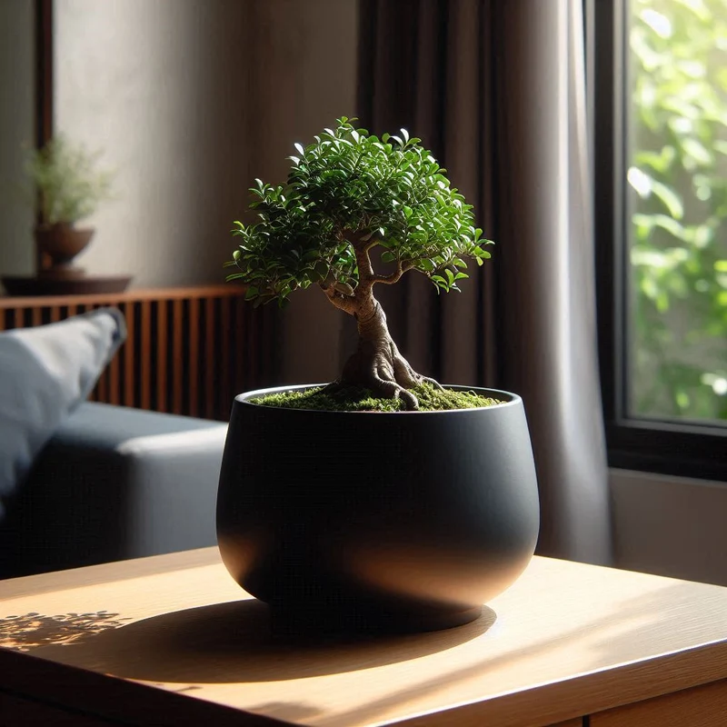 Pot de Bonsaï Rond Moderne pour Plantes