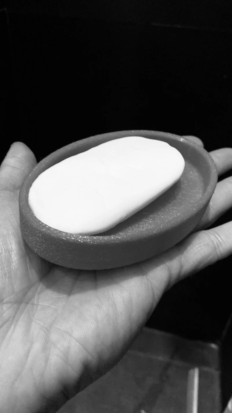 Ensemble moderne de porte-savon et porte-brosse à dents