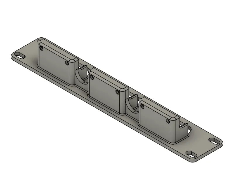 Support de montage en rack 10 pouces pour trois appareils JetKVM