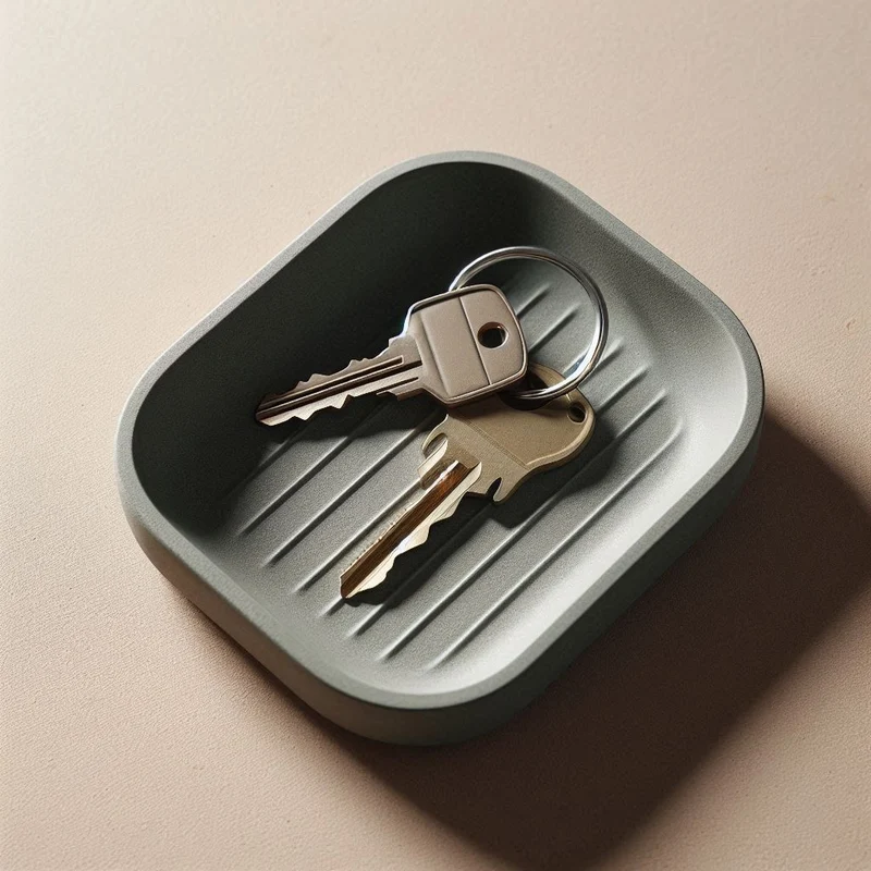 Vide-poches moderne avec fond strié