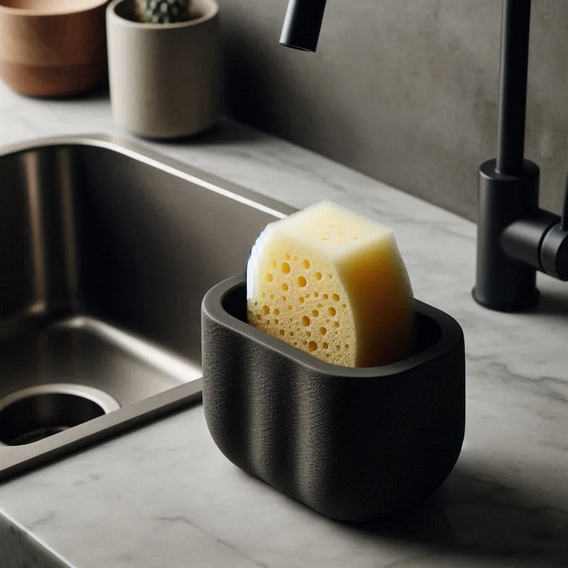 Porte-éponge moderne et pratique pour l'évier de cuisine