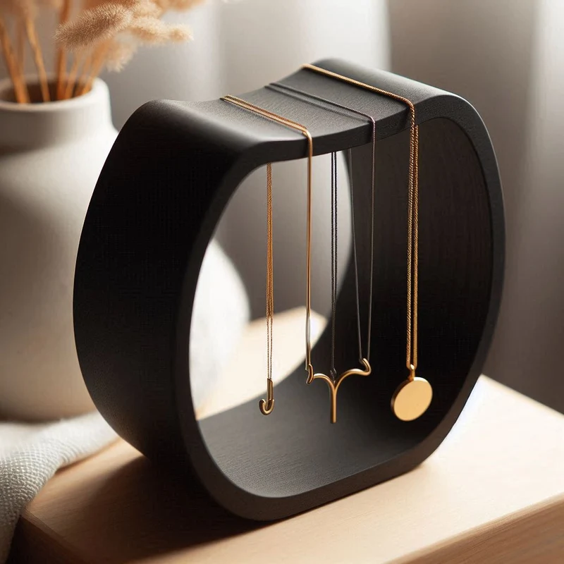 Porte-collier élégant pour l'organisation des bijoux