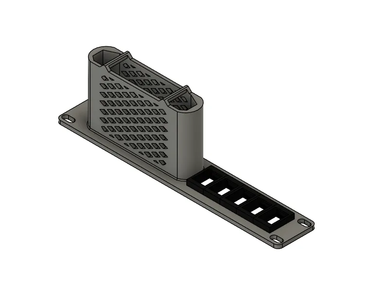Support de rack pour Unifi USW-Flex-Mini avec ports keystone