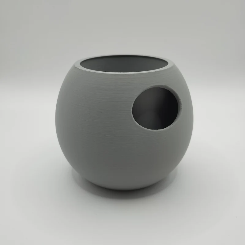Pot de fleurs auto-arrosant rond et moderne pour la maison