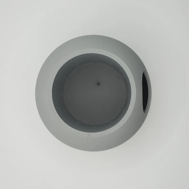 Pot de fleurs auto-arrosant rond et moderne pour la maison