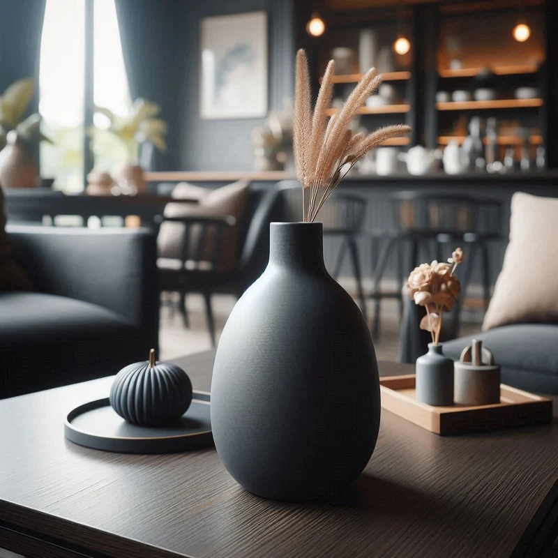 Vase design incurvée moderne pour la maison