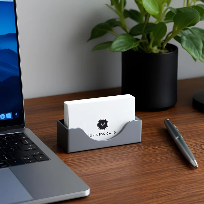 Porte-cartes de visite simple et élégant pour le bureau