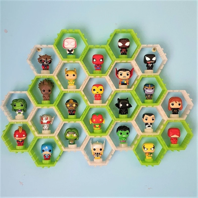 Étagère d'exposition hexagonale pour mini figurines Funko Pop