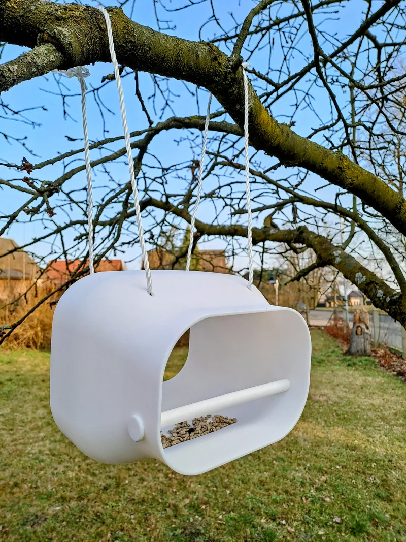 Station de nourrissage pratique pour oiseaux à suspendre dans le jardin