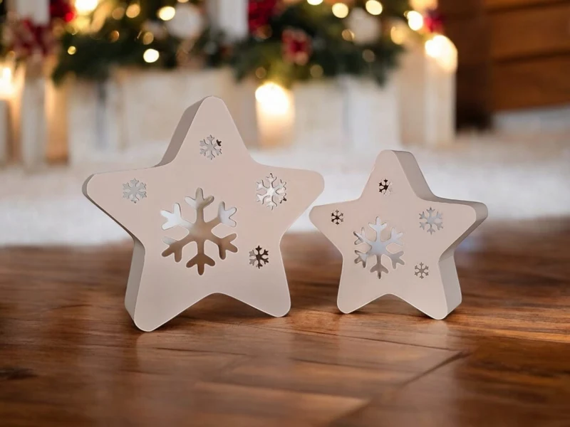 Étoiles décoratives pour bougies chauffe-plat à LED