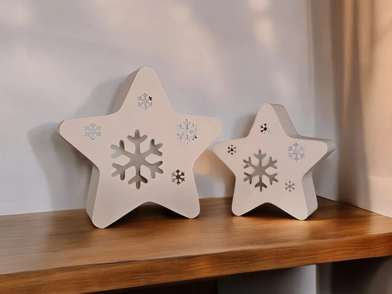Étoiles décoratives pour bougies chauffe-plat à LED