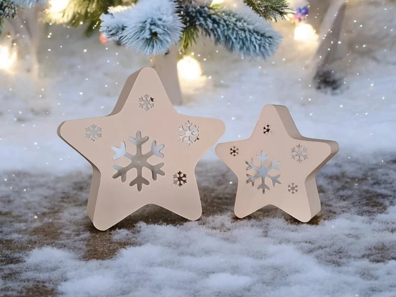 Étoiles décoratives pour bougies chauffe-plat à LED