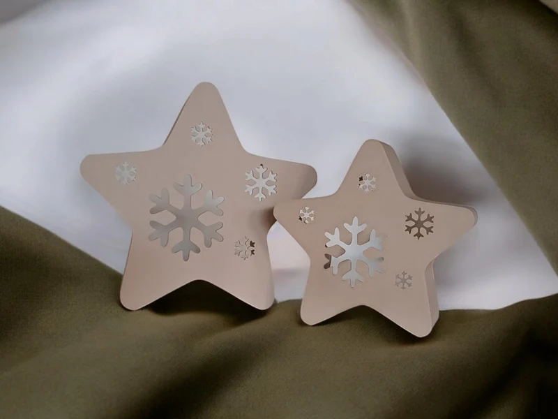 Étoiles décoratives pour bougies chauffe-plat à LED