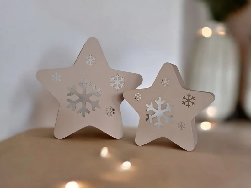 Étoiles décoratives pour bougies chauffe-plat à LED