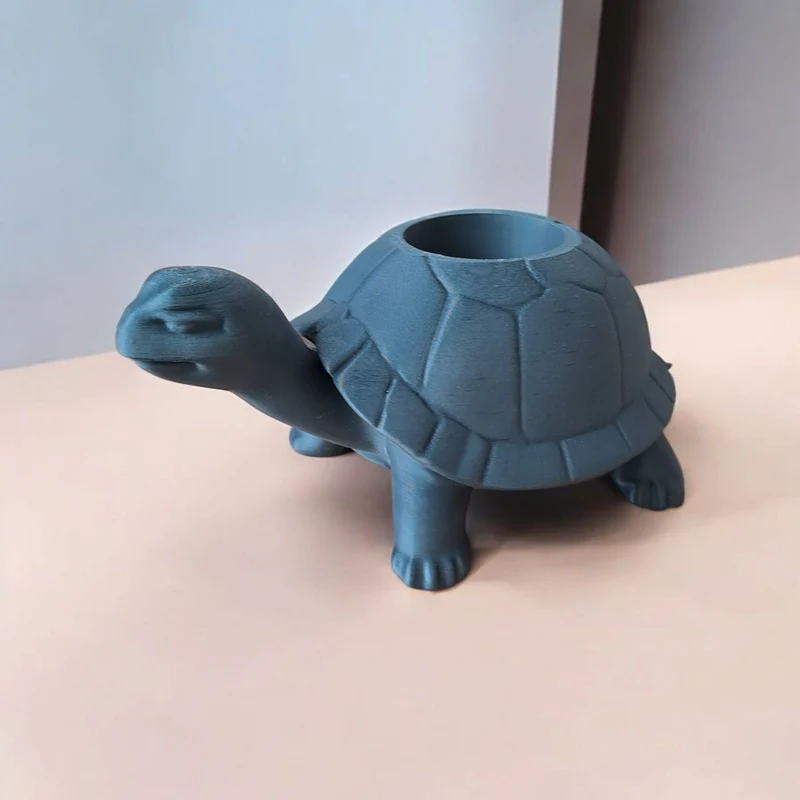 Petit pot de fleurs décoratif en forme de tortue pour intérieur