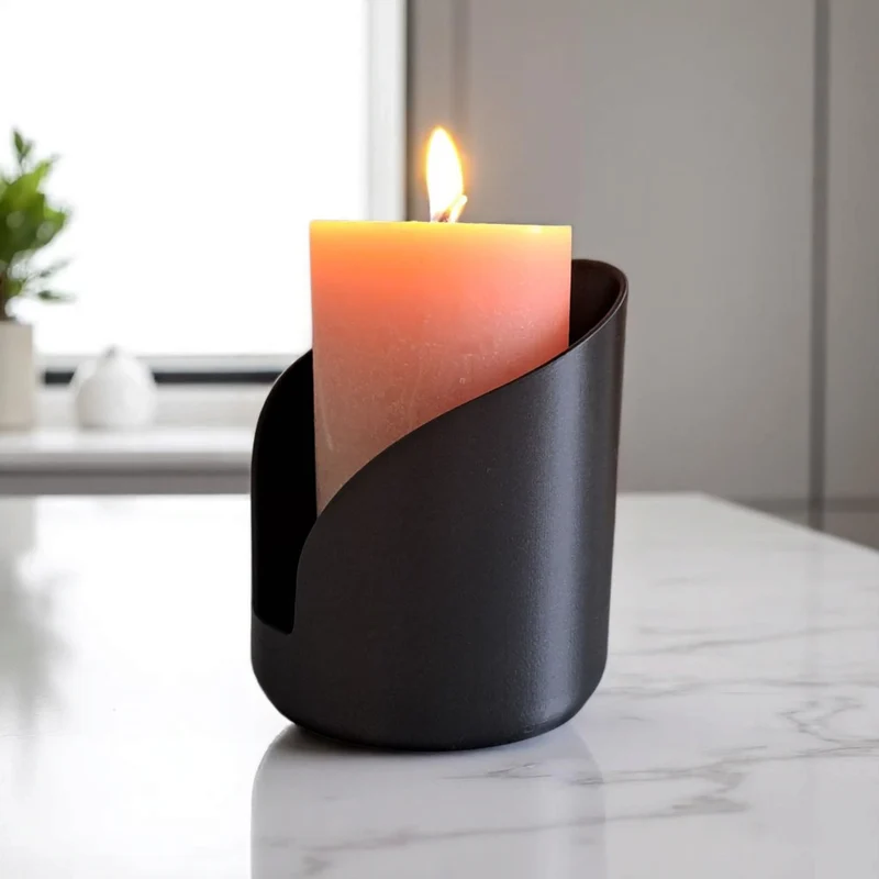 Porte-bougie pilier moderne et élégant
