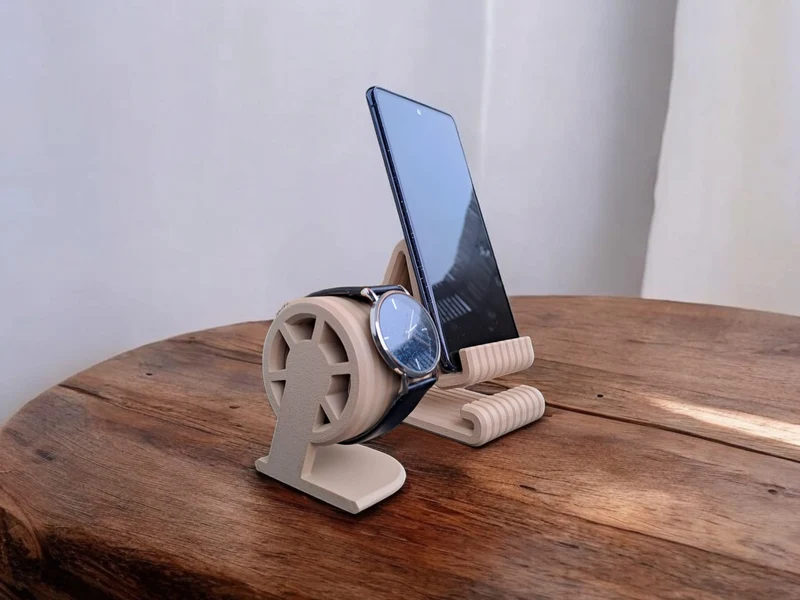 Ensemble avec support pour téléphone et montre connectée