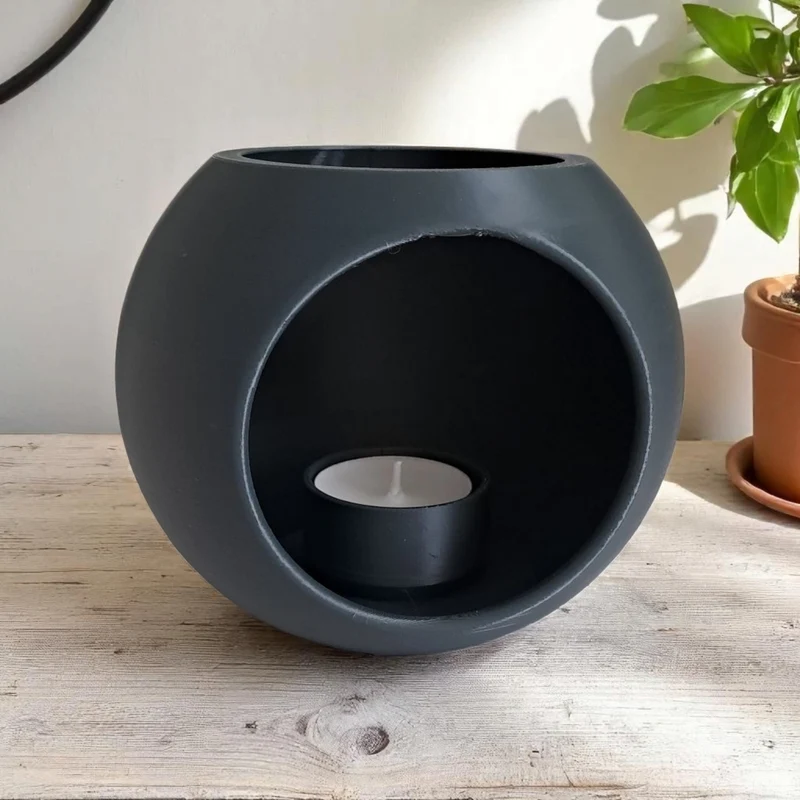 Bougeoir sphérique moderne pour bougies LED