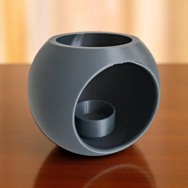 Bougeoir sphérique moderne pour bougies LED