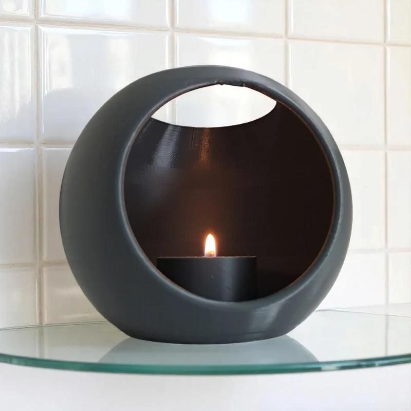 Bougeoir sphérique moderne pour bougies LED