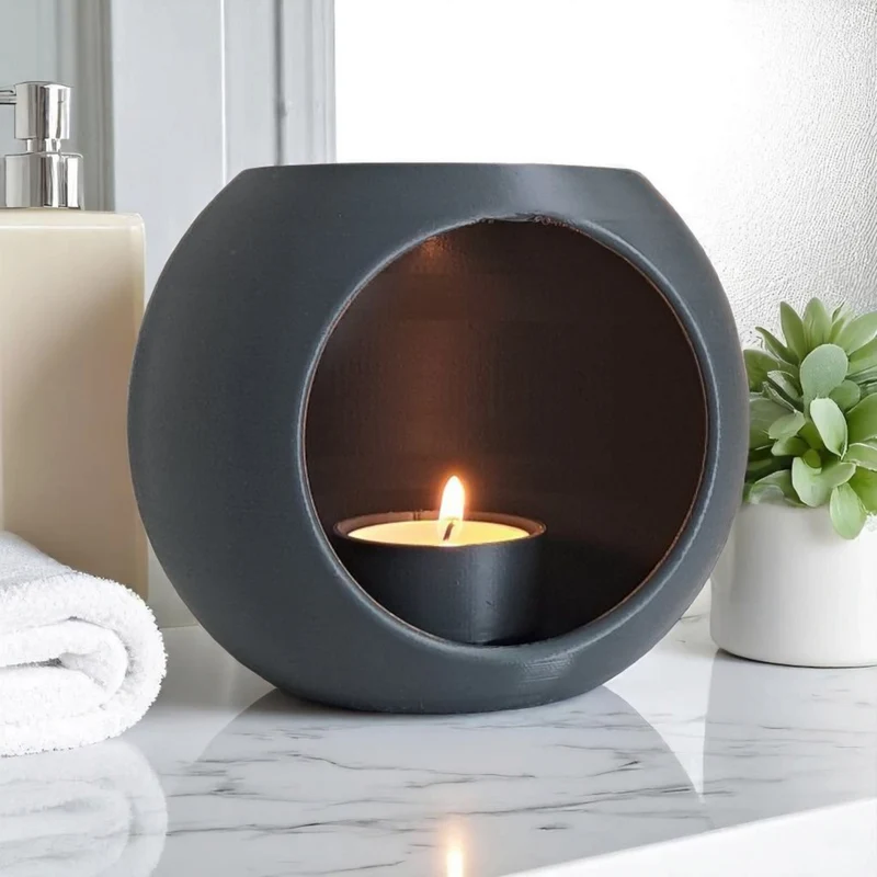 Bougeoir sphérique moderne pour bougies LED