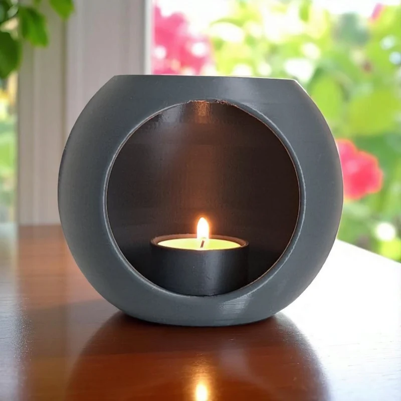 Bougeoir sphérique moderne pour bougies LED