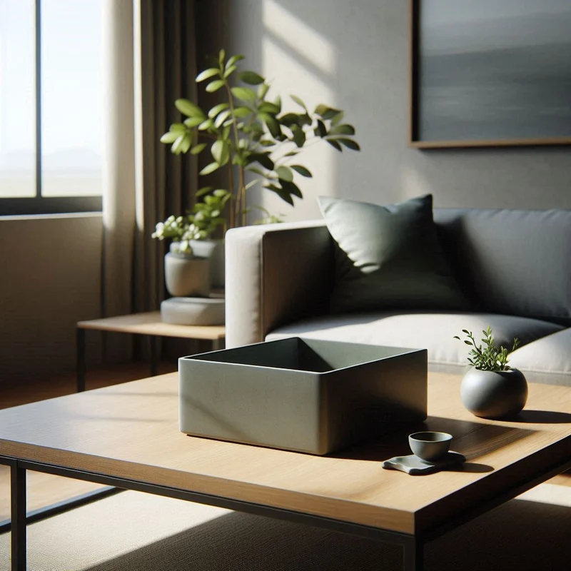 Bol minimalistique carrée pour les petits objets de la maison