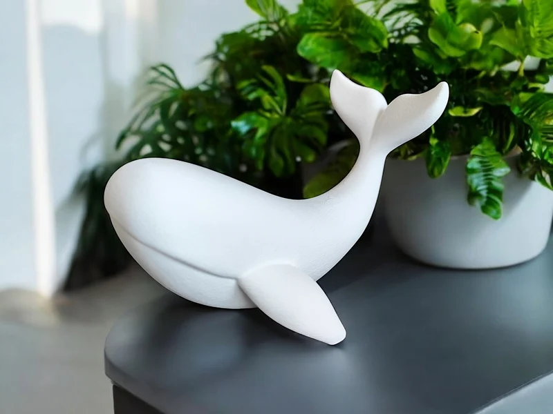 Sculpture de baleine décorative pour la maison et le bureau