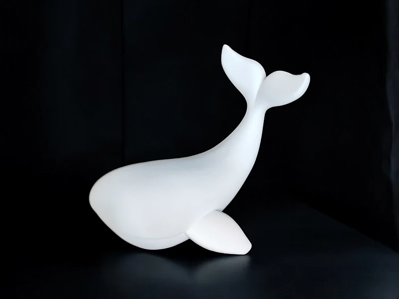 Sculpture de baleine décorative pour la maison et le bureau